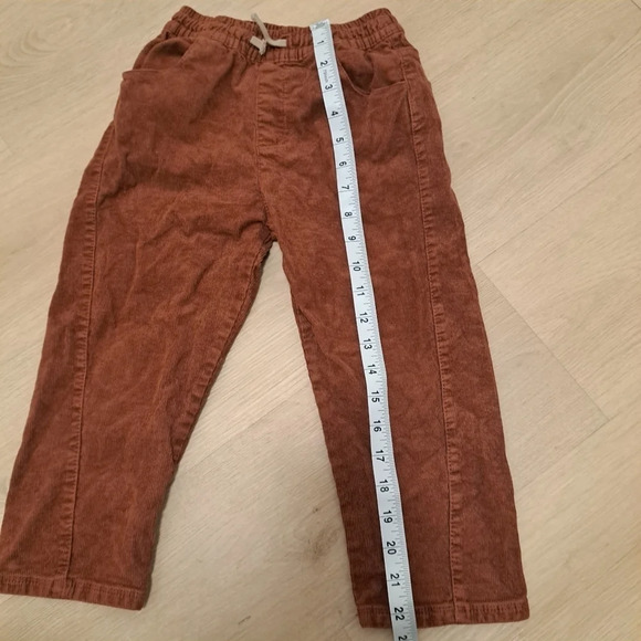 Zara Kids Burnt Orange Brown Corduroy Pants Size 4-5 Years - Picture 6 of 6